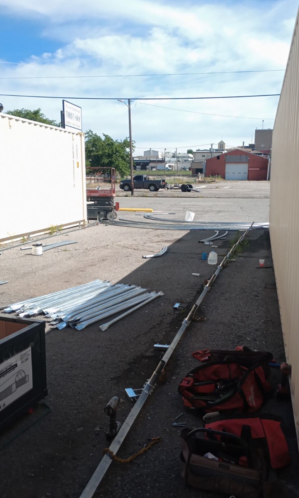 20’x40′ (15 oz PVC) Upgraded Shipping CONTAINER MOUNTED Fabric canvas Shelter