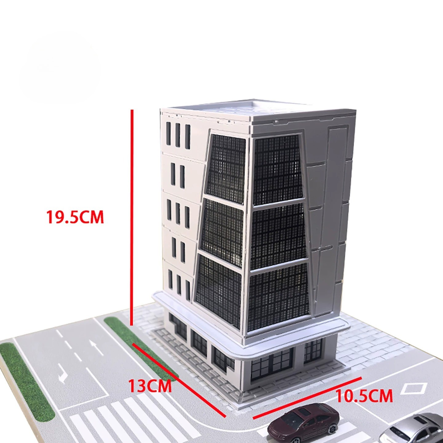 1/100 Diorama Road Street School Community Miniature Buildings Model Ornaments