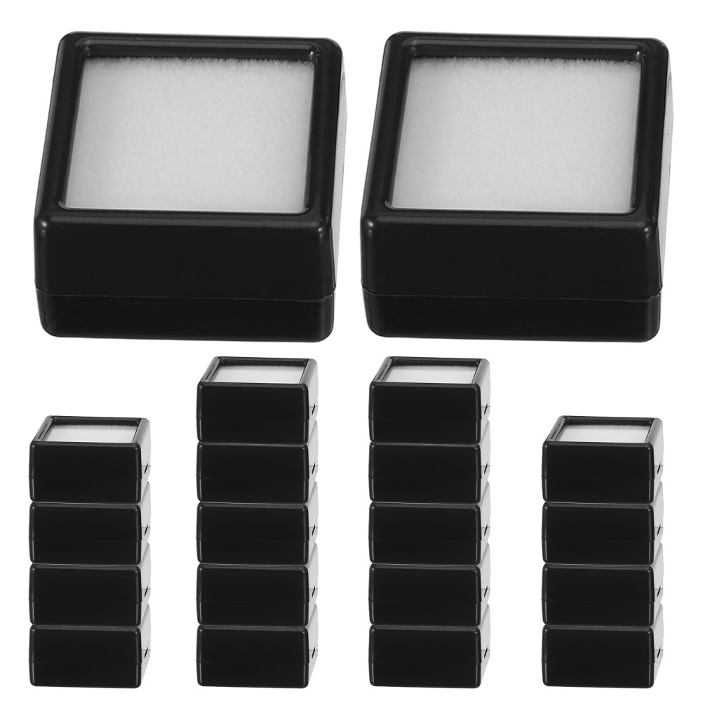 20 Pcs Mini Gems Display Box Small Container for Jewelry Packaging Holder