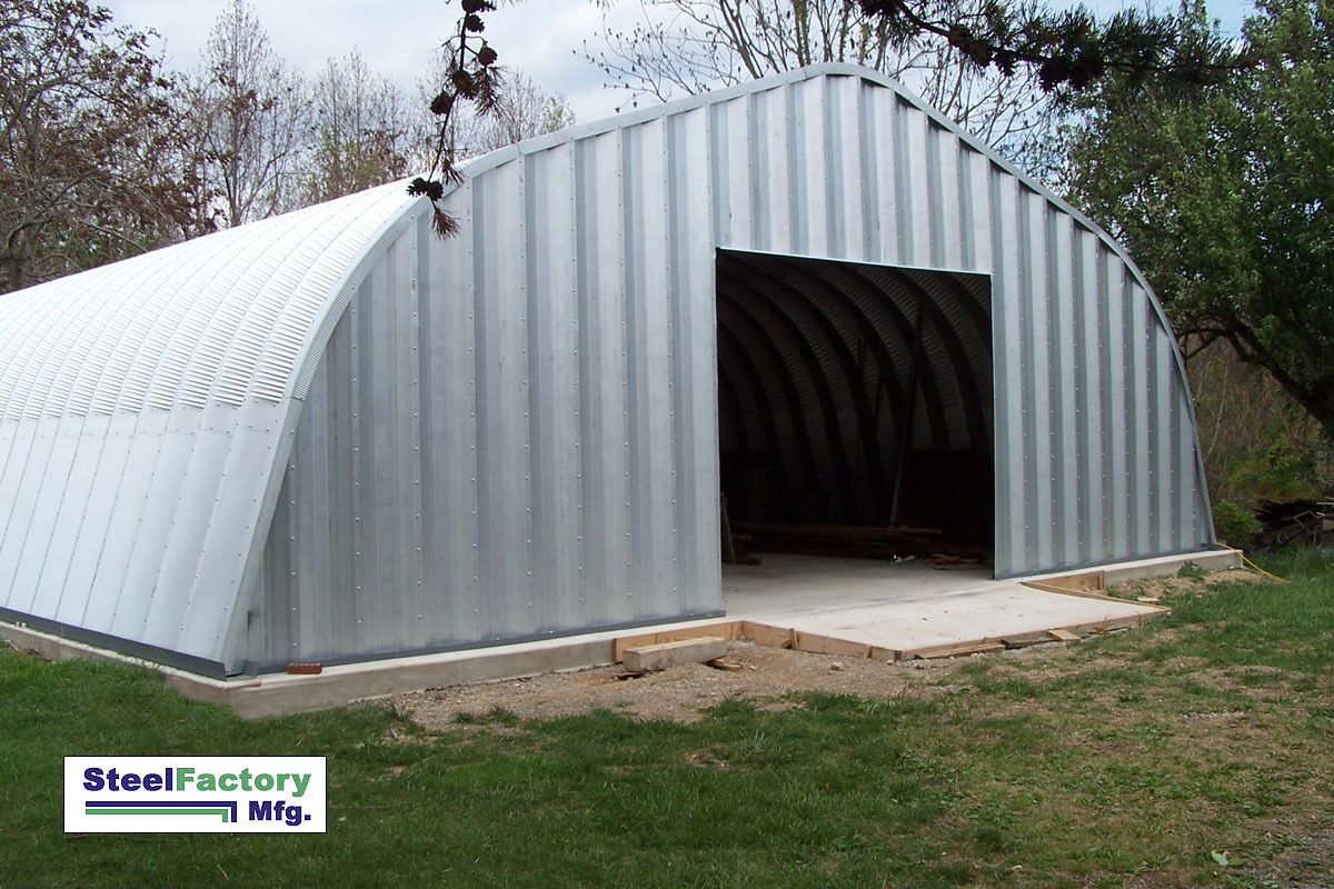 NEW Steel A20x22x12 Prefabricated Metal Arched Garage Gambrel Style Building Kit