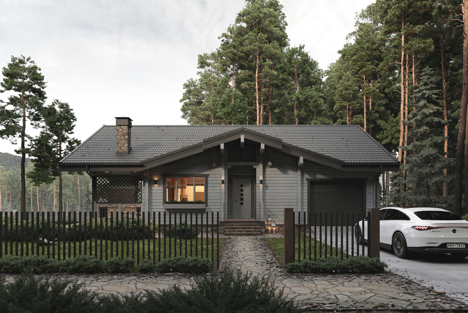LUXURY PREFABRICATED LOG CABIN HOME KIT 3476 ft² / 323m² – DISCOUNT CARD 3% off