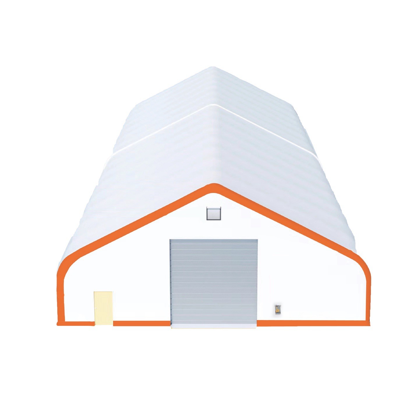 80’x50′ Hills Industrial Drive Through – Double Truss