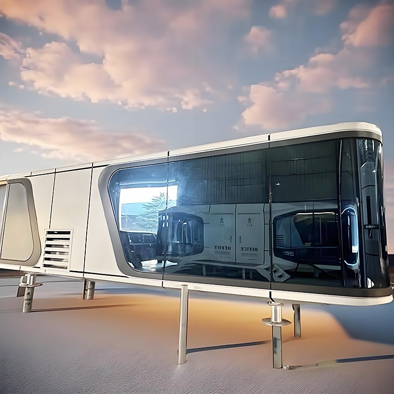 Modern Style Anti Rust Capsule House 5.8m Length Capsule Tiny House