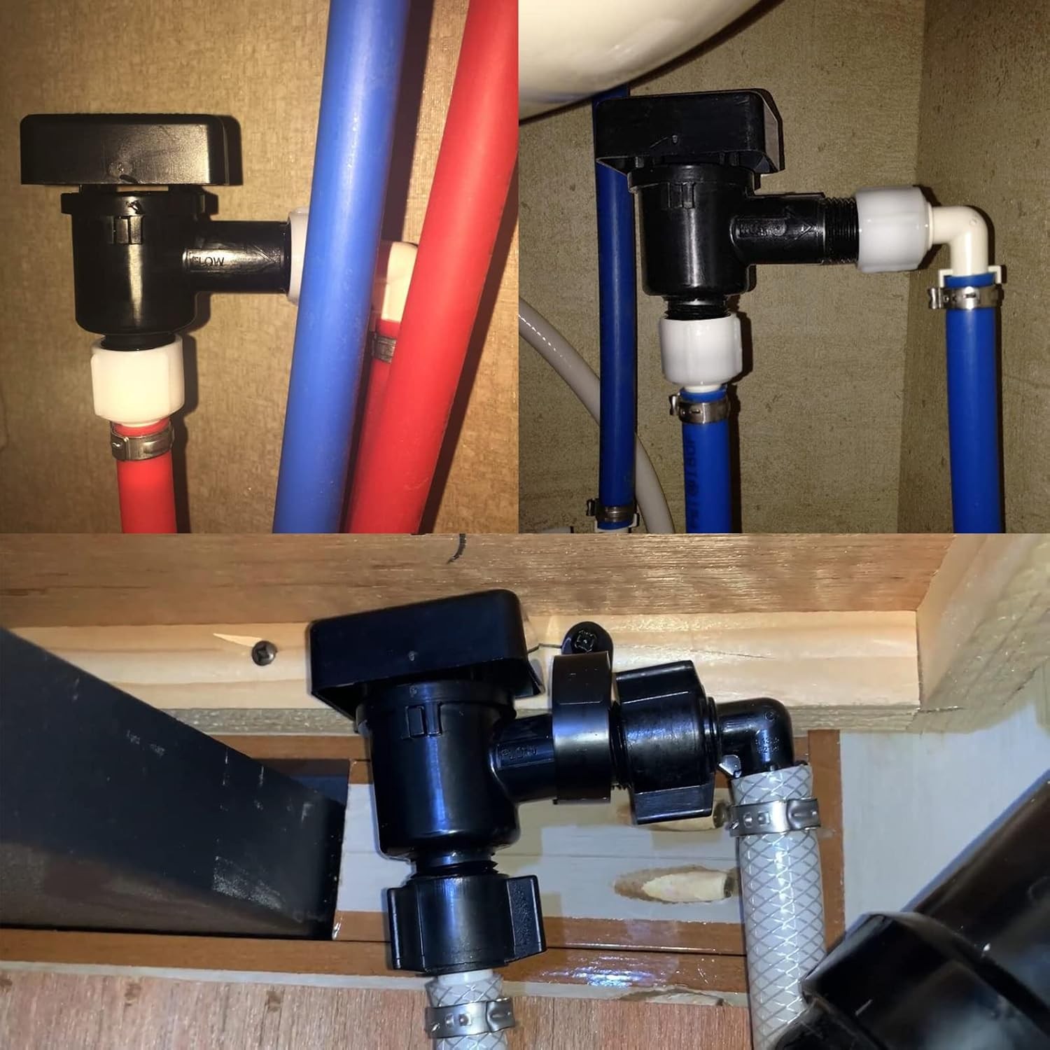 RV Vacuum Breaker Check Valve,Camper Black Tank Flush