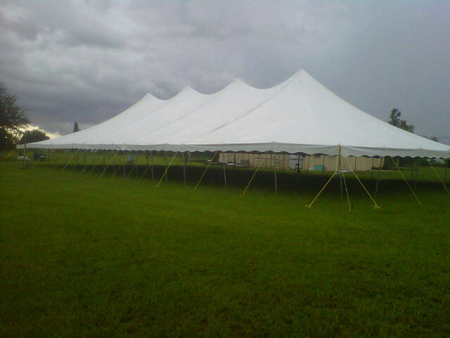 Multi Purpose 80’ x 100’ High Peak Complete with stakes and ropes