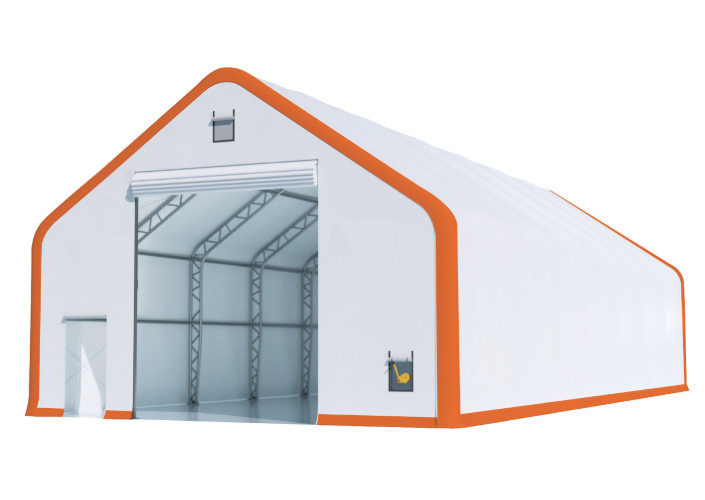 30x40x22 DUAL TRUSS *21oz PVC* Canvas Fabric Storage Building Shelter Barn Shop
