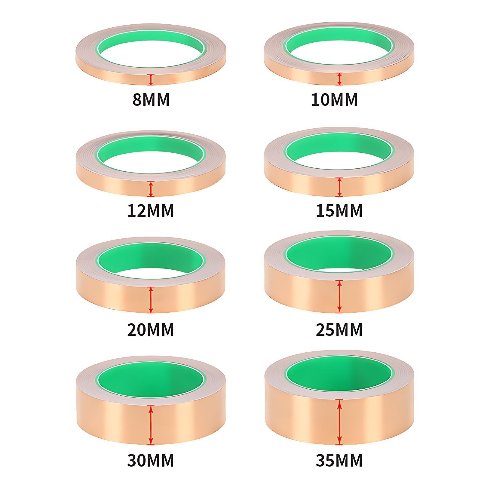 20M Adhesive Copper Slug Tape Snail Barrier conductive Repellent Guitar EMI