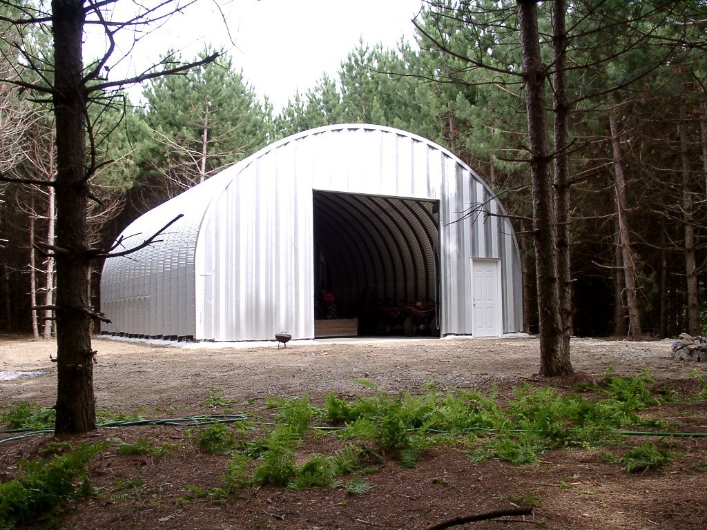 25x30x14 DuroSPAN Steel S-Model Arch Clear Span Straight End Walls Included