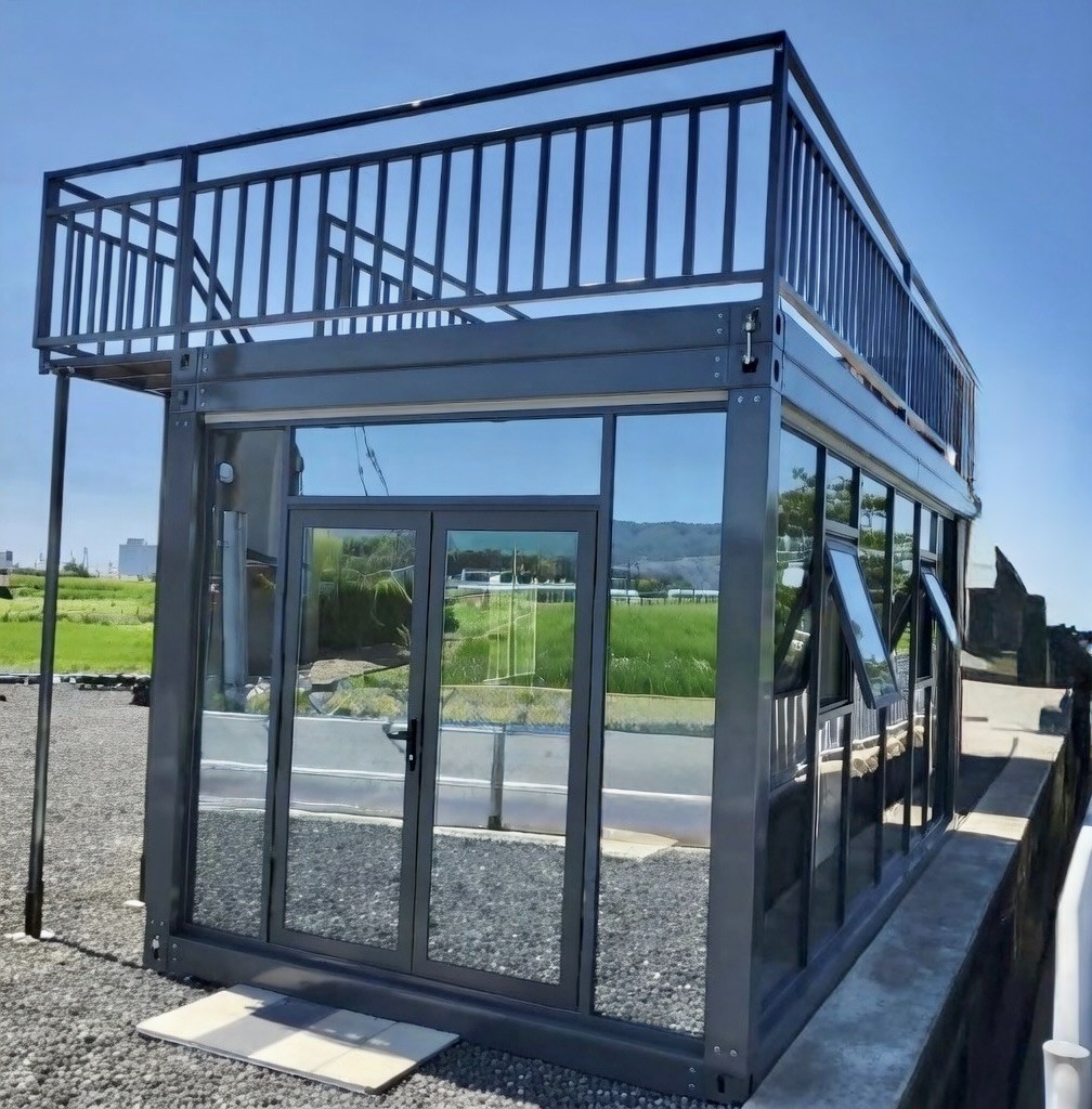 Rooftop + washroom 20FT Container Pod, Adjustable Mobile accessory building-New