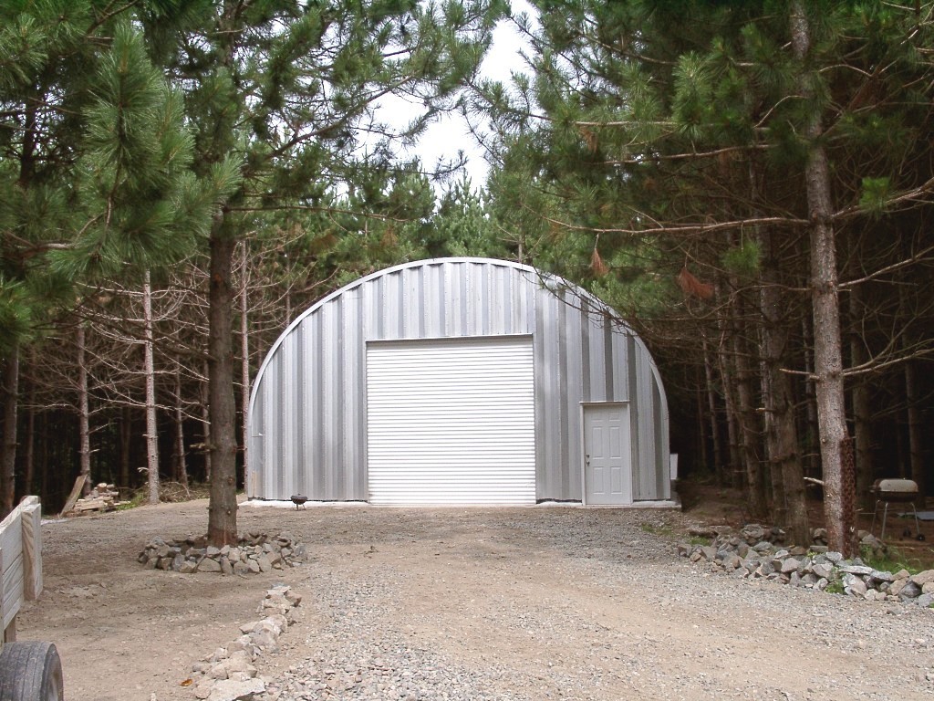 25x30x14 DuroSPAN Steel S-Model Arch Clear Span Straight End Walls Included