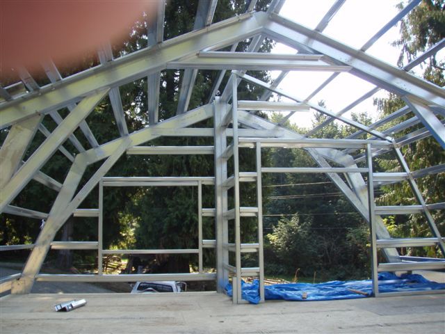 GAMBREL GARAGE SHOP HOME STEEL BUILDING 2nd FLOOR -All METAL