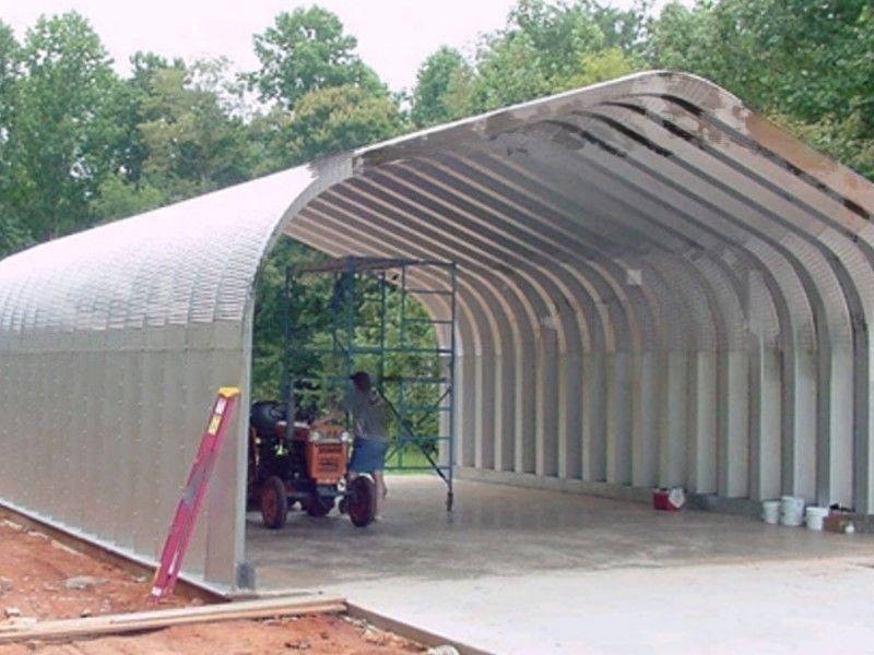 32x50x18 DuroSPAN Steel Building Kit Clear Span Arch DIY Open Ends