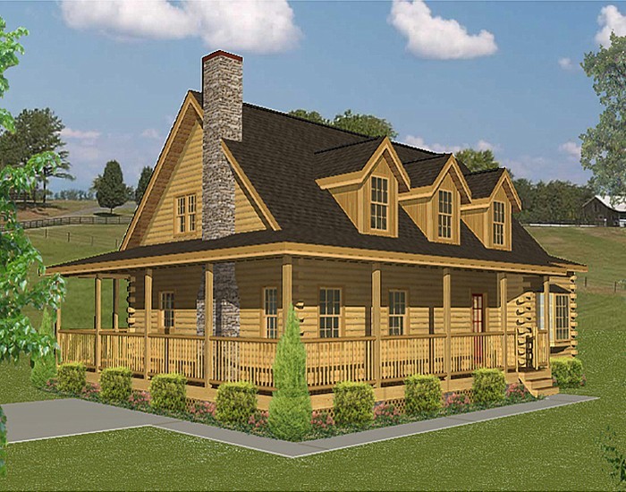 $ 110,000-3323 sq.ft log cabin kit,brand new, yellow pine wood, 3bd, 2.5 baths.