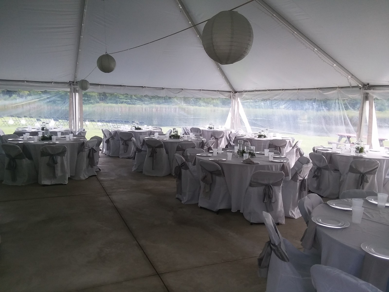 40 x 80 Commercial Canopy Clear Span Twin Tube Frame Outdoor Wedding Party Tent