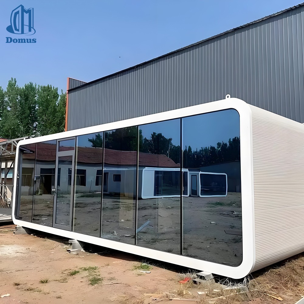 Apple Cabin Prefabricated Steel Structure Tiny Home Glamping Pod Garden Retreat