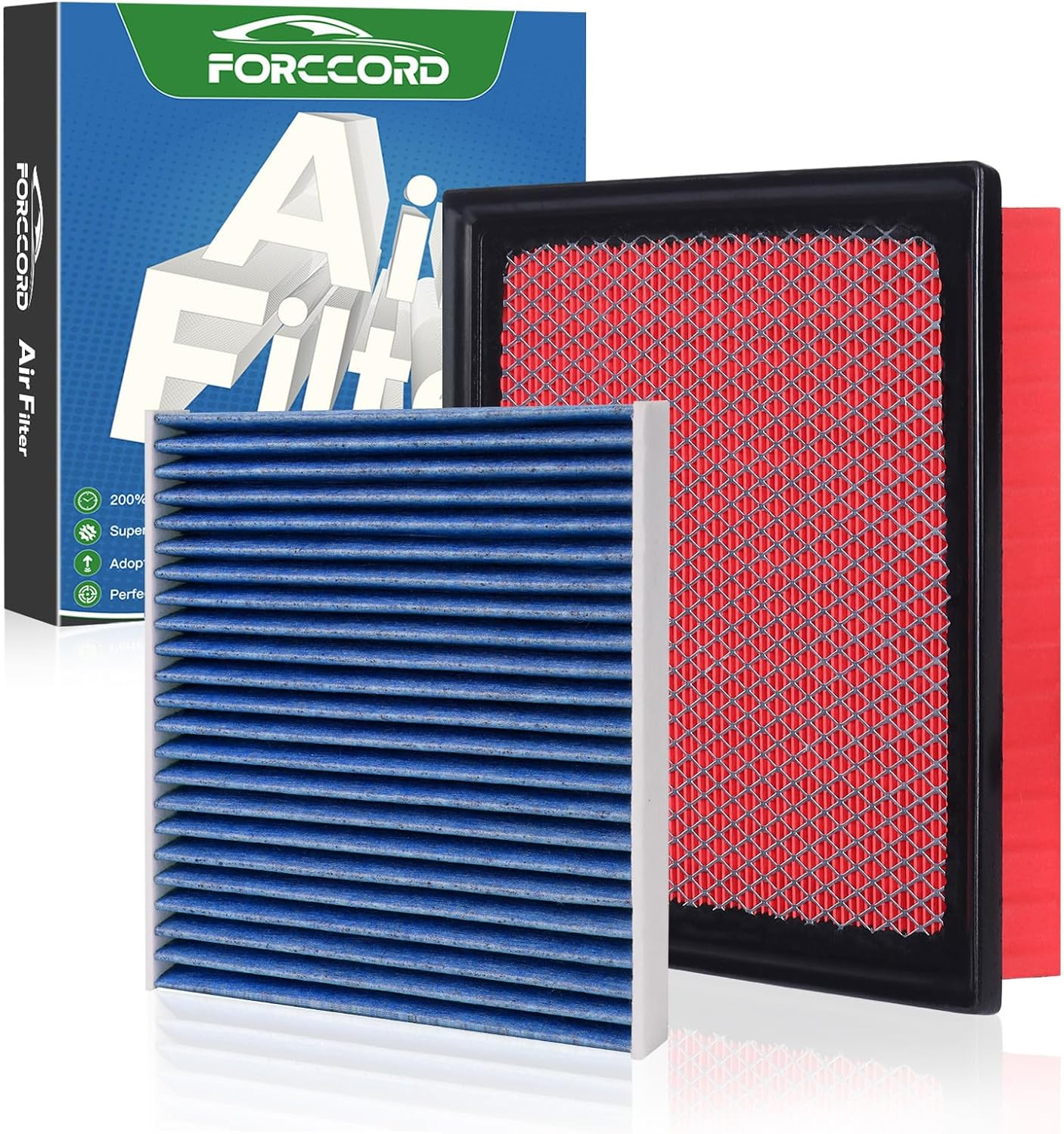 Cabin & Engine Air Filter Fits for Toyota Tundra 2014-2021 (5.7L 4.6L), Sequoia