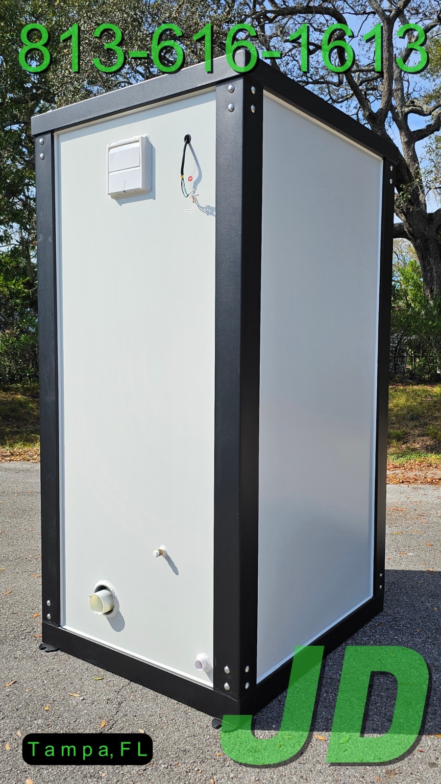 New Premium Quality Portable Toilet Bathroom Sink Single Stall Semi Permanent
