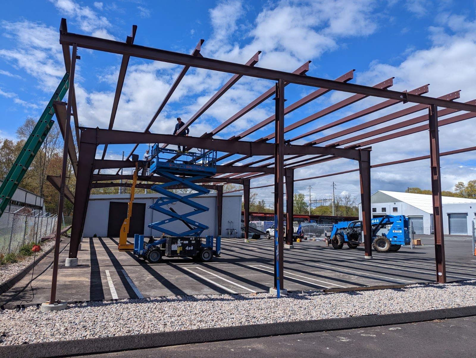 40x32x16 Steel I-Beam Building Commercial Grade Straight Wall Rigid Frame DiRECT