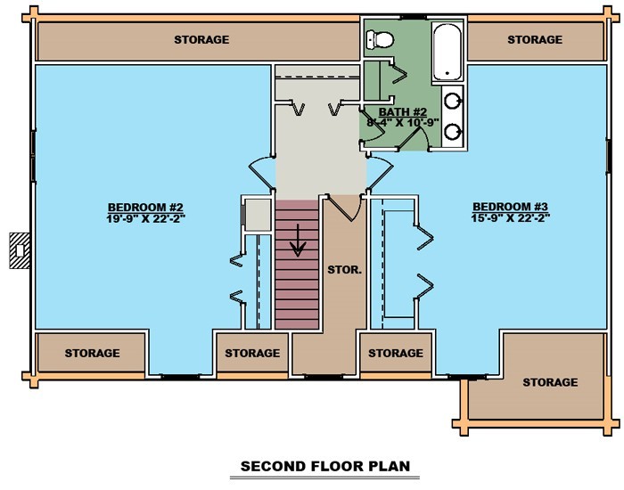 $ 110,000-3323 sq.ft log cabin kit,brand new, yellow pine wood, 3bd, 2.5 baths.