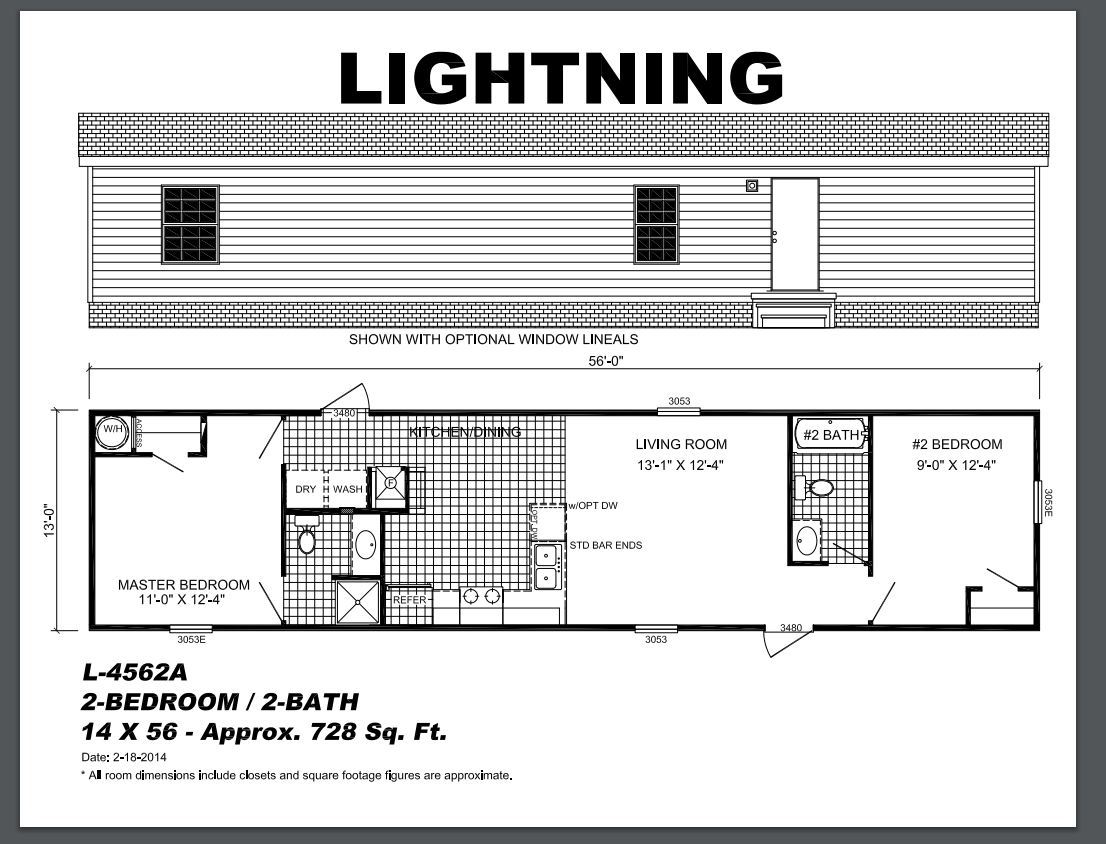 2023 LIVE OAK 2BR/2BA 14×56 MOBILE HOME-ALL WINDZONES- for ALL FLORIDA-FINANCING