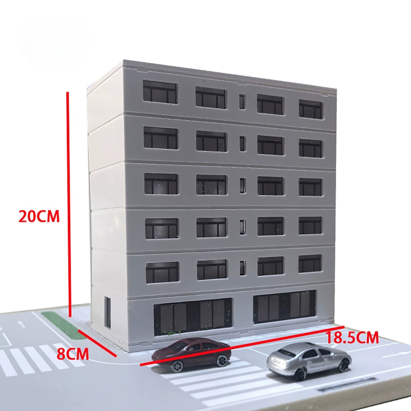 1:100 Road Street Assembly School Community Miniature Building Model Ornaments