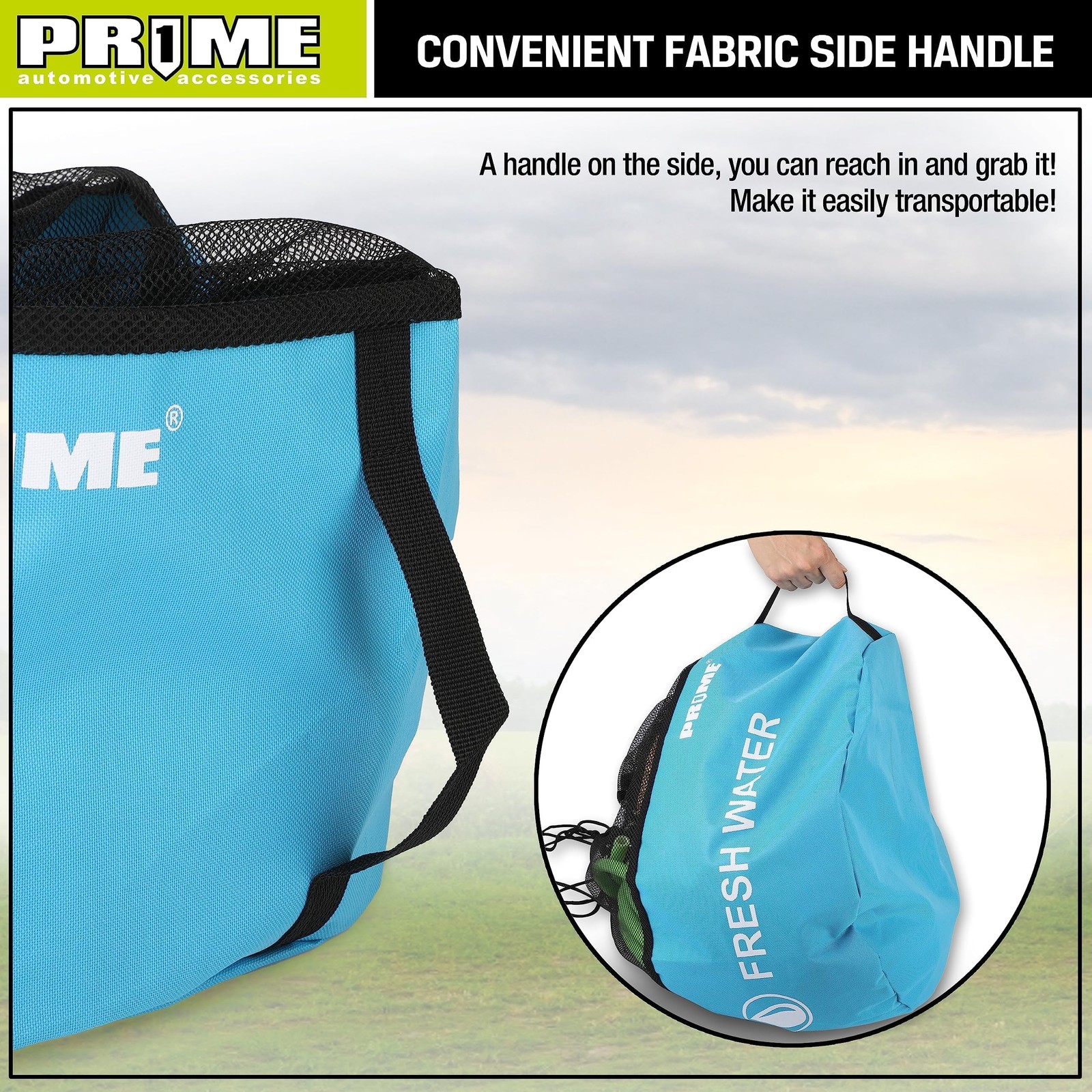 PR1ME 4 Pack Waterproof RV Hose Bag Storage, Utility 18 X 18 Inches, Blue