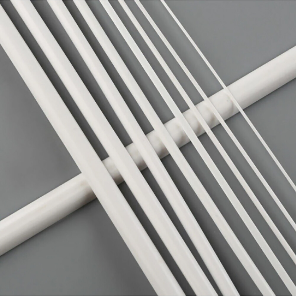 ABS Plastic Half Round Rod Bar 250mmx2/3/4/5/6/8mm DIY Model Material