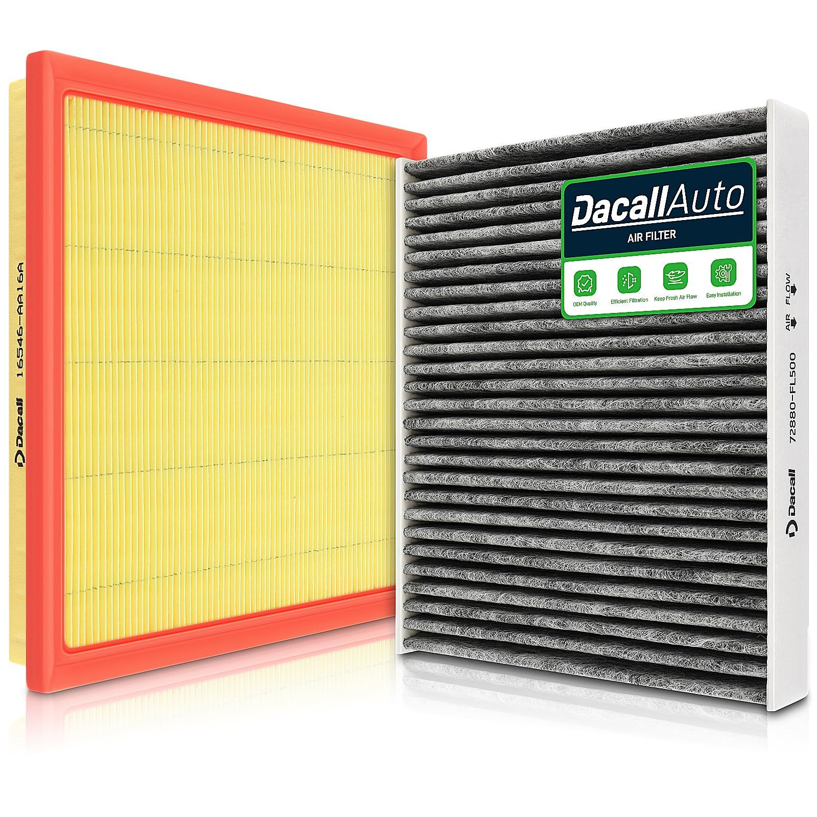 Dacall Engine & Cabin Air Filter Set for Subaru Ascent (2019-2025), gray