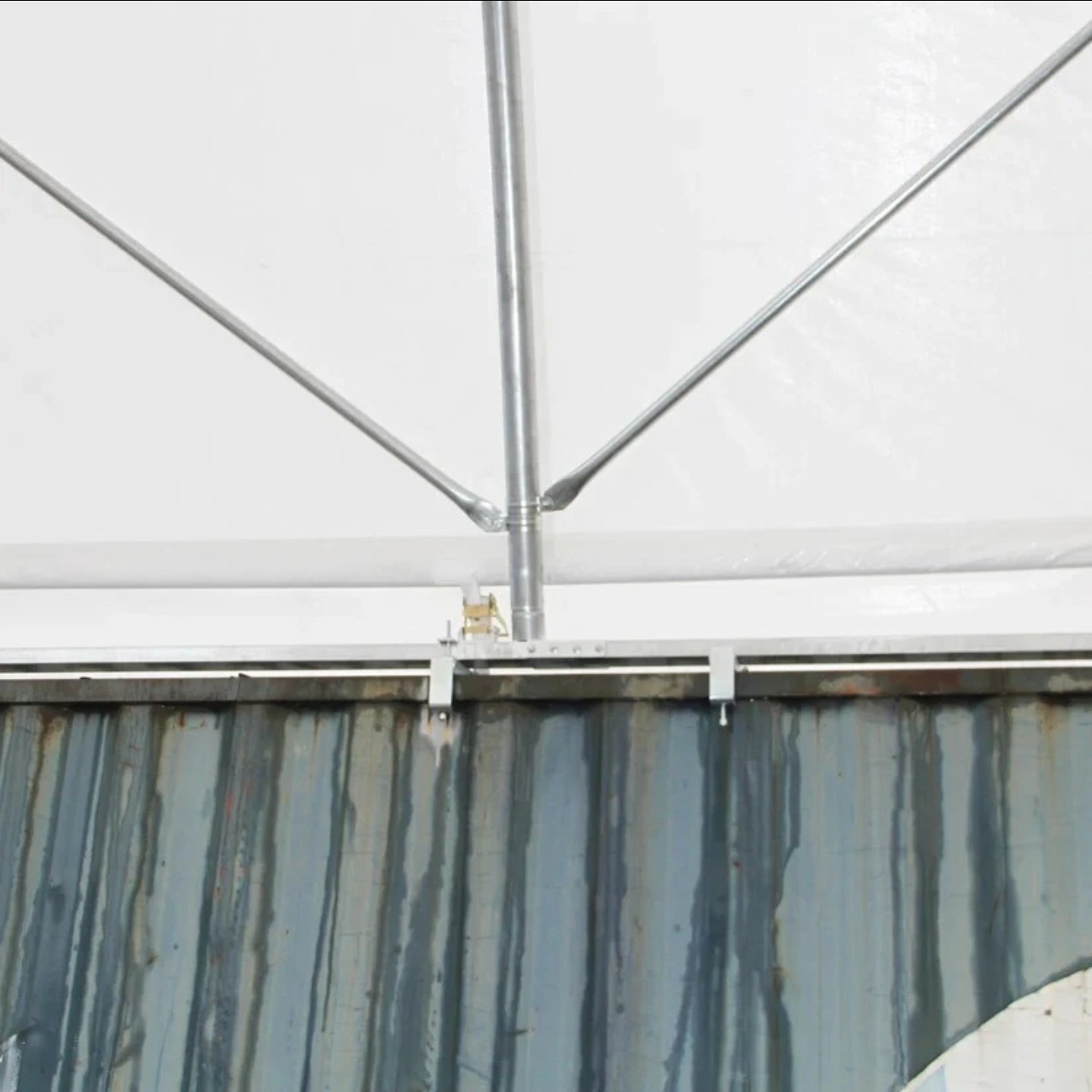 20’x20’x6.6′ Heavy Duty 11oz PE Fabric Shipping Container Shelter Canopy
