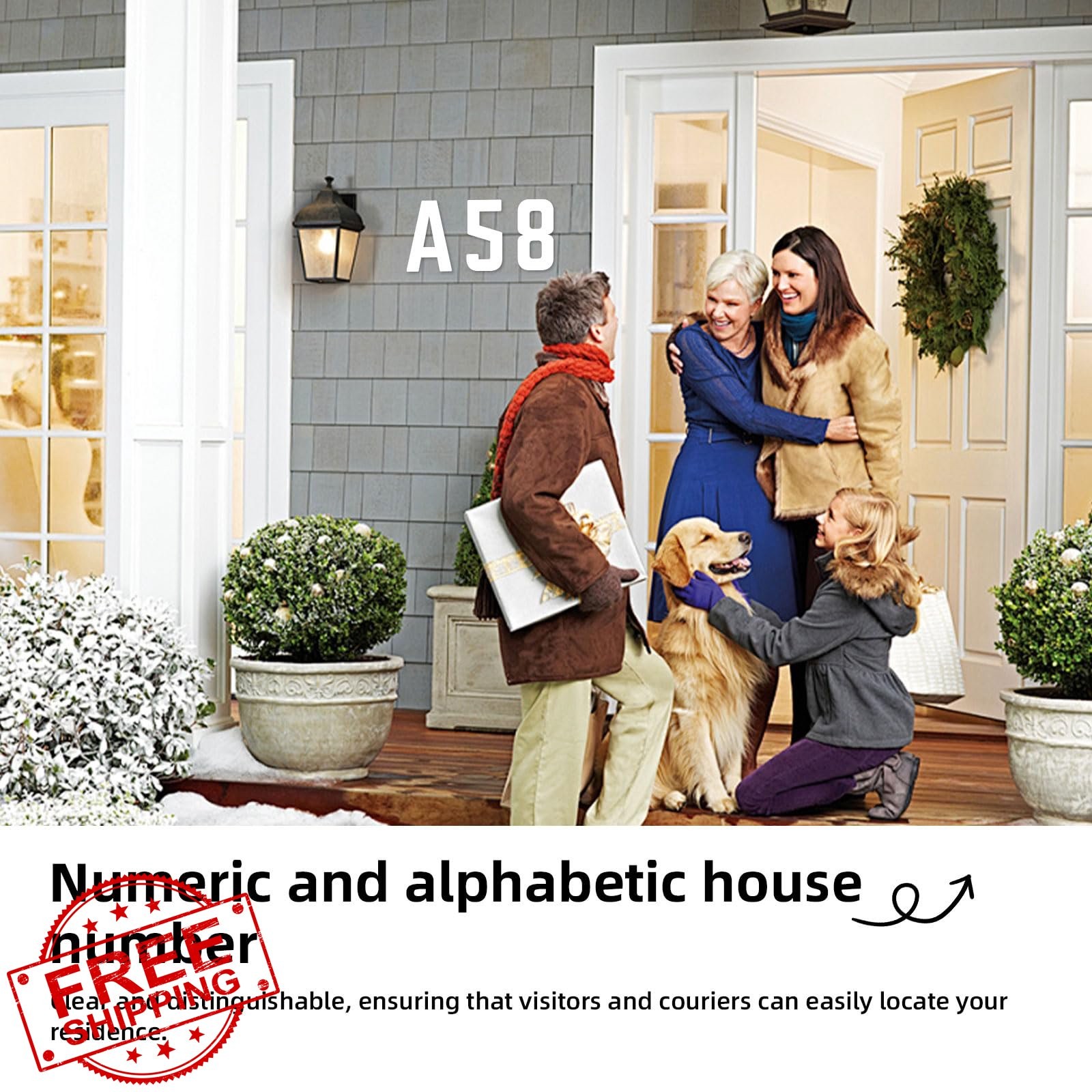 Hounahha 6″ White House Number E
