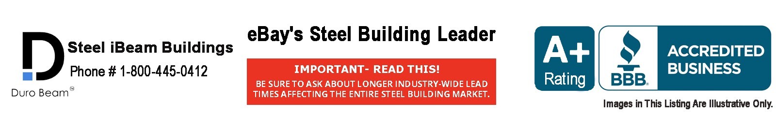 50x100x16 DuroBEAM Rigid-Frame I-Beam Structure