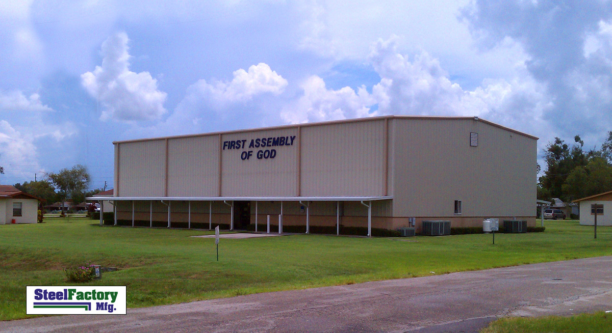 Steel Factory 40x75x14 American Metal Galvanized Frame Storage Garage Workshop