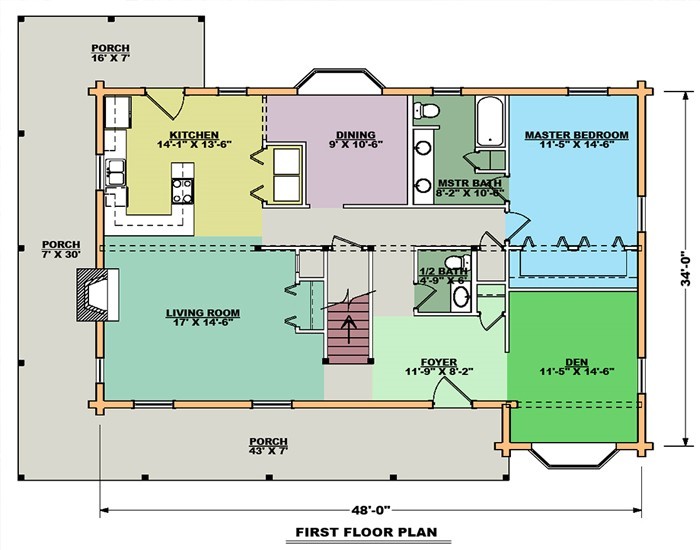 $ 110,000-3323 sq.ft log cabin kit,brand new, yellow pine wood, 3bd, 2.5 baths.