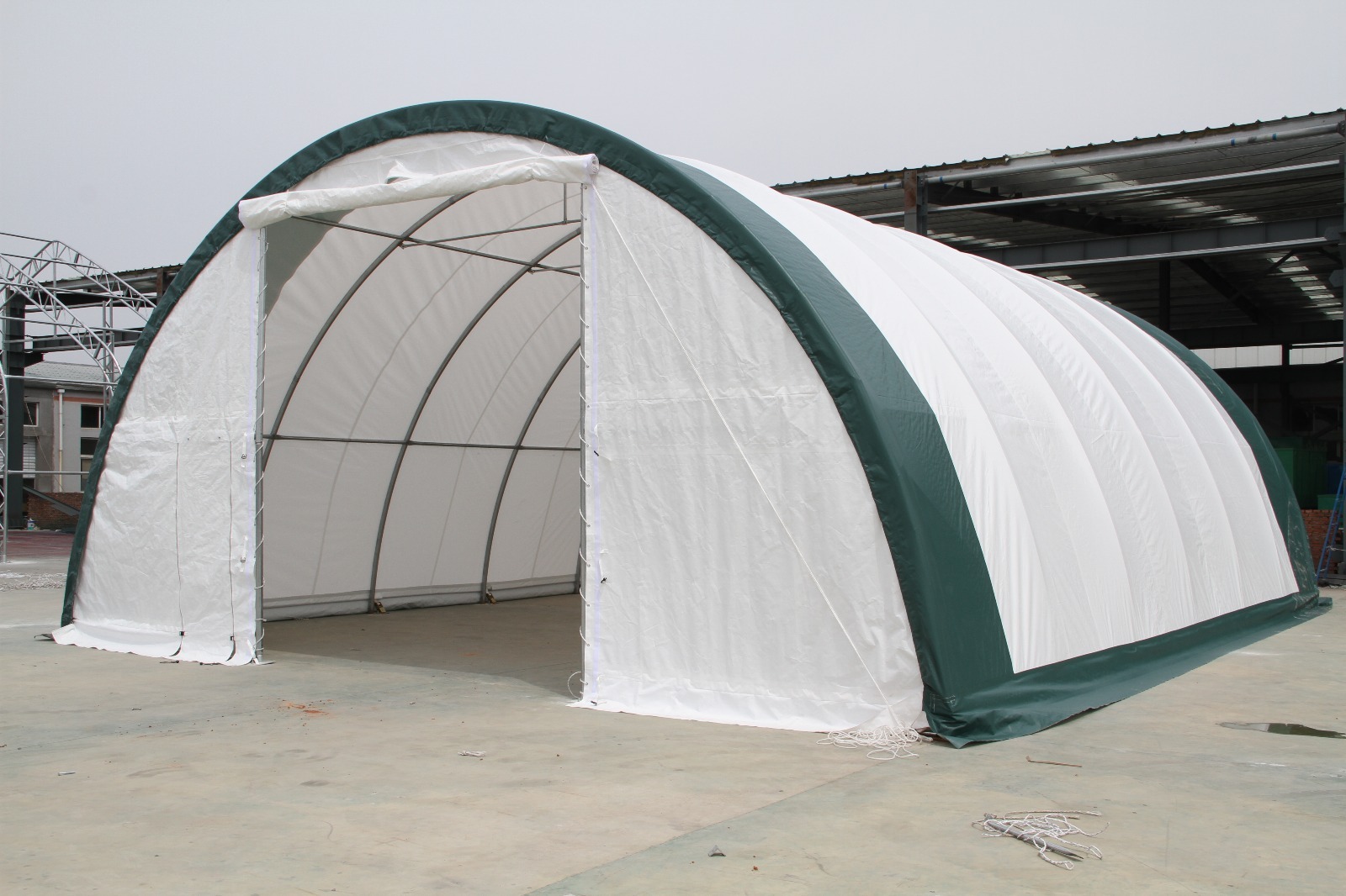 New 30x65x15 Canvas Fabric Storage Building Shelter Shop Metal Frame w/ warranty