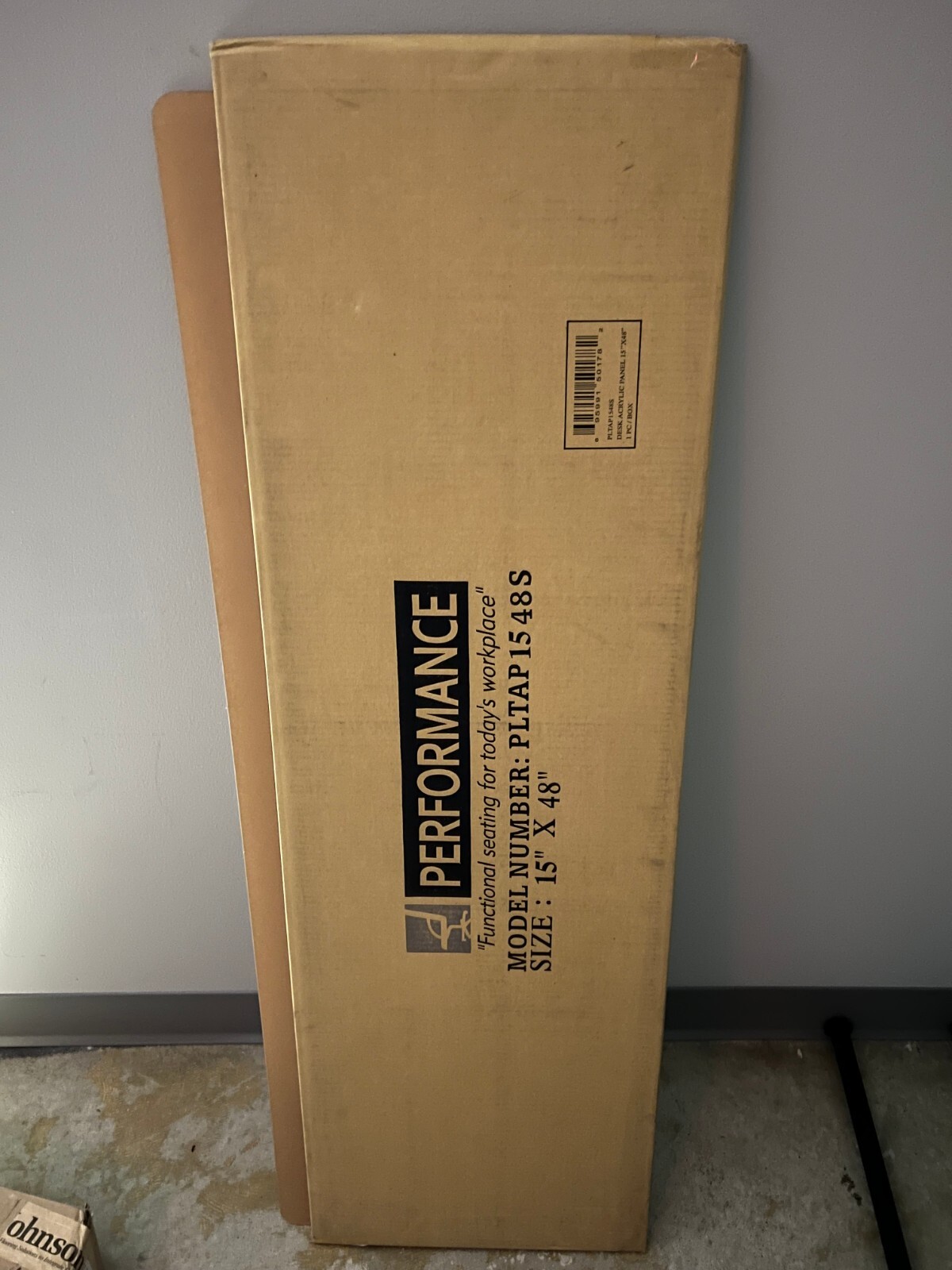 Acrylic desk screen 15″ x 48″