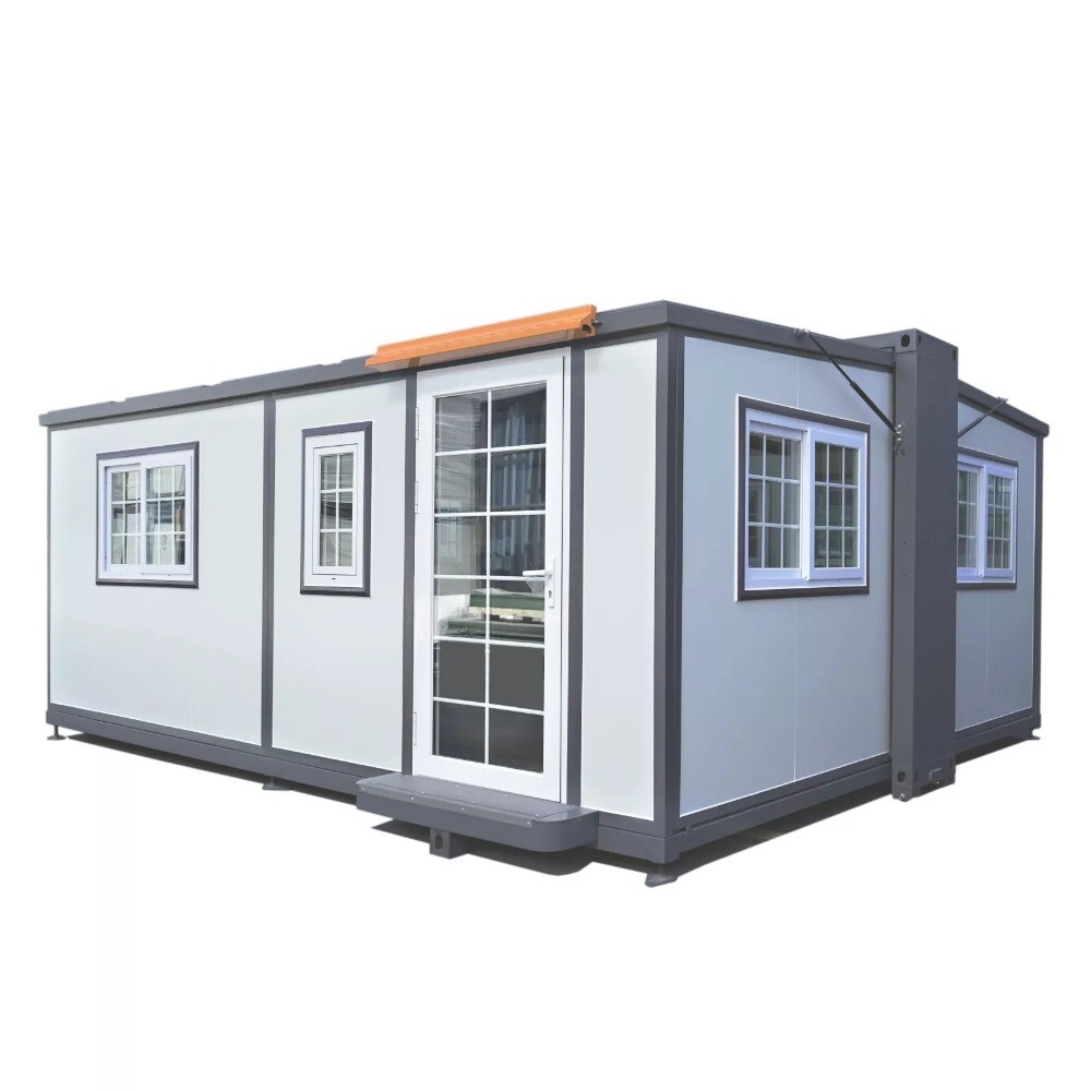 15x20x8FT Foldable Mobile Prefab House 268 ft² Prebuilt Home Matel + Aluminum