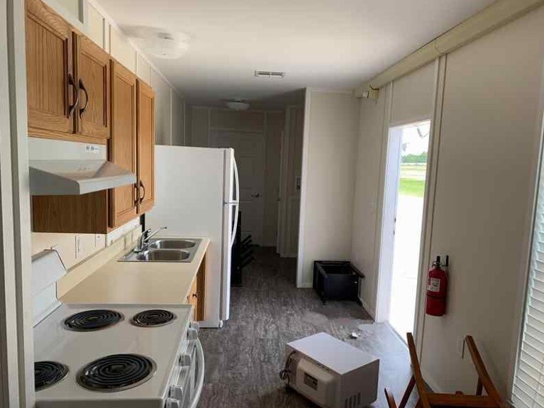 2018 1BR/1BA 8×48 FEMA Mobile Home Park Model, Office, ADU-Zone 3- HVAC-HCP Bath