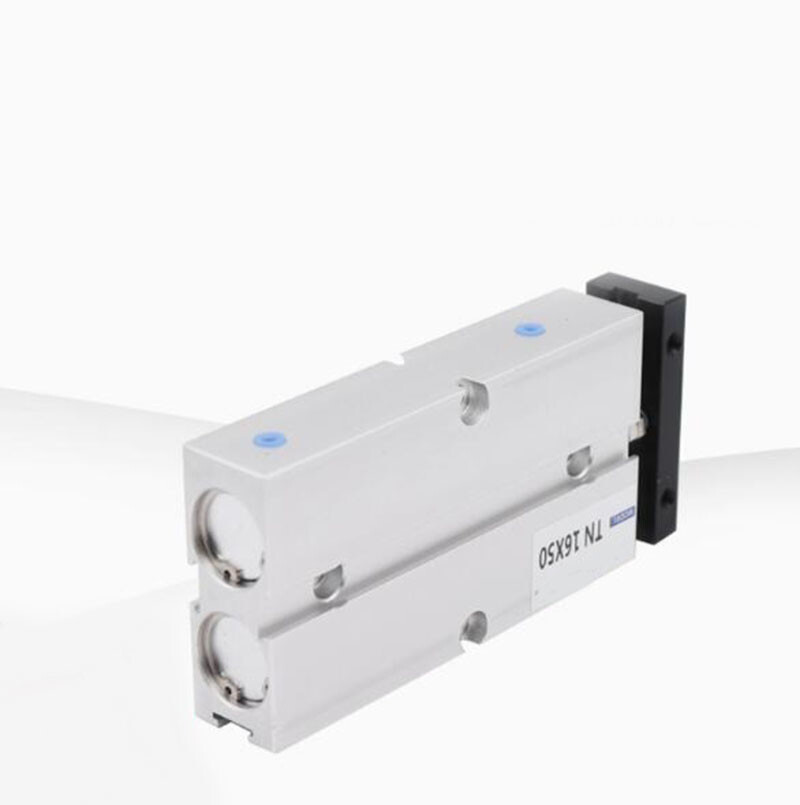 TN16mm Bore Stroke Dual Acting Double Rod Pneumatic Air Cylinder Alloy 10~150mm