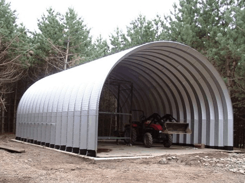 32x50x17 DuroSPAN Steel Building Quonest Home Homested Open Ends DIY Off Grid