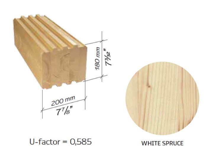 LOG GARAGE KIT #LH_BG-117 ECO WOOD PREFAB DIY BUILDING CABIN HOME MODULAR