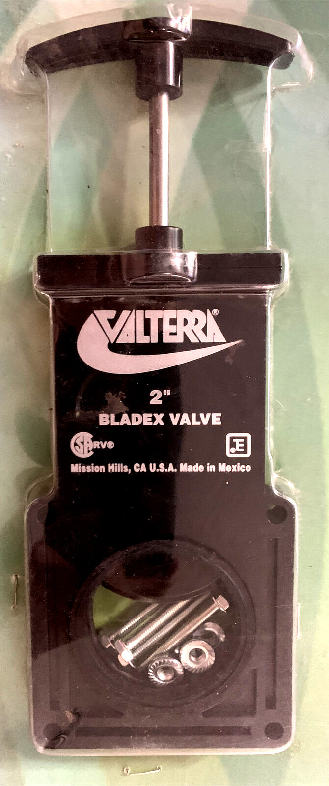 Valterra T1002VP Bladex Waste Valve with Plastic Handle – 2″ , Black