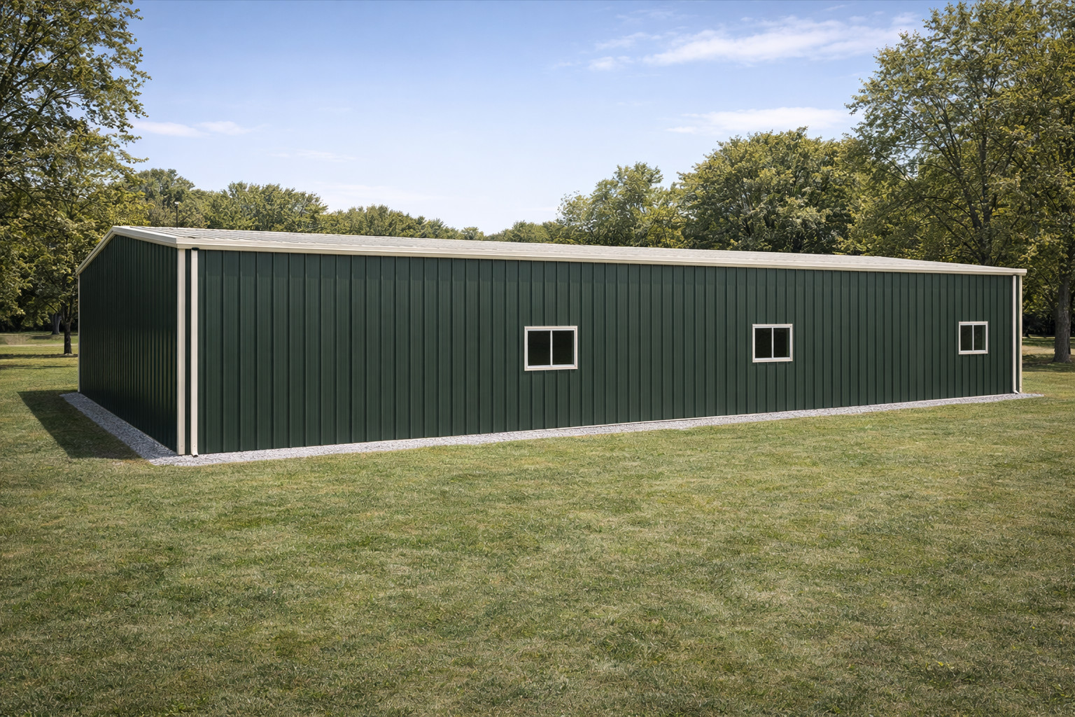 50x120x16 Steel Building Kit | Rigid Frame I-Beam | Commercial Grade