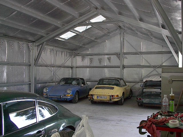 GALVANIZED STEEL INSULATED 3-CAR GARAGE – METAL BUILDING – Shop KIT