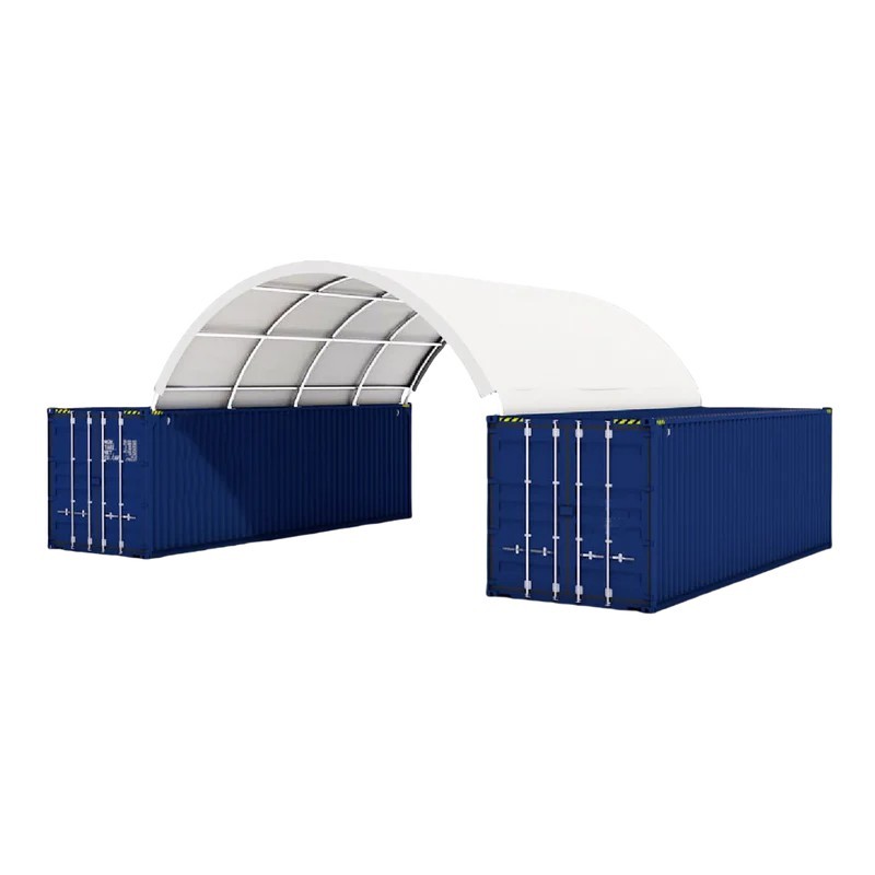 20’x20’x6.6′ 18oz PVC Canvas Fabric Building Shipping Container Canopy Shelter