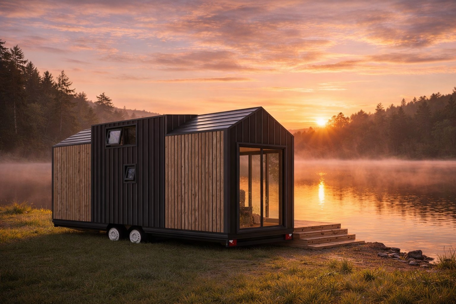 The Storm Premium Tiny Home 323SF Towable Heated Floors $89,900 FREE SHIPPING