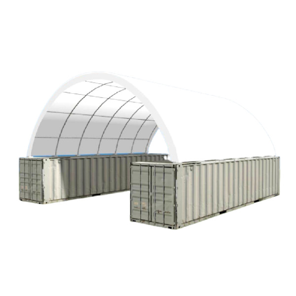 20’x40’x6.5′ PVC Canvas Fabric Building Shipping Container Canopy Shelter 18Oz