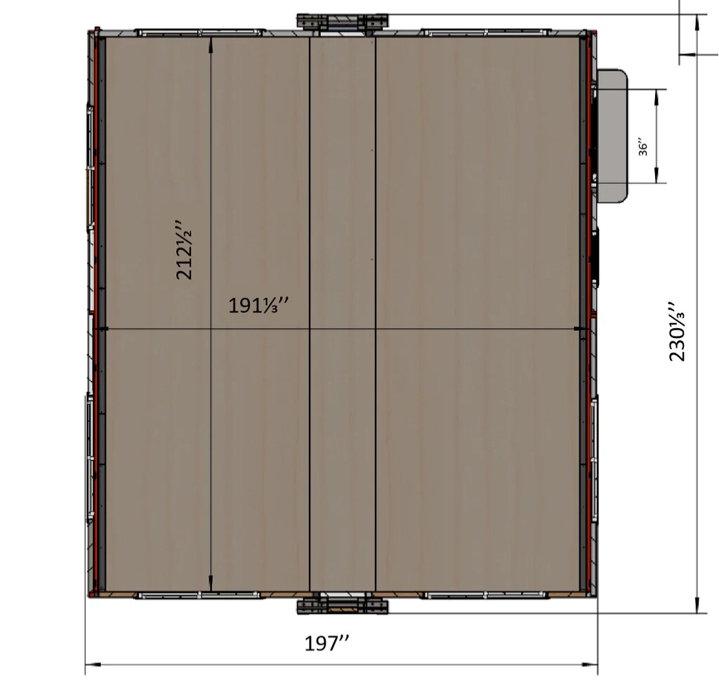 Bastone Expandable Prefab House Mobile Home Portable Container Office 16½x 20ft