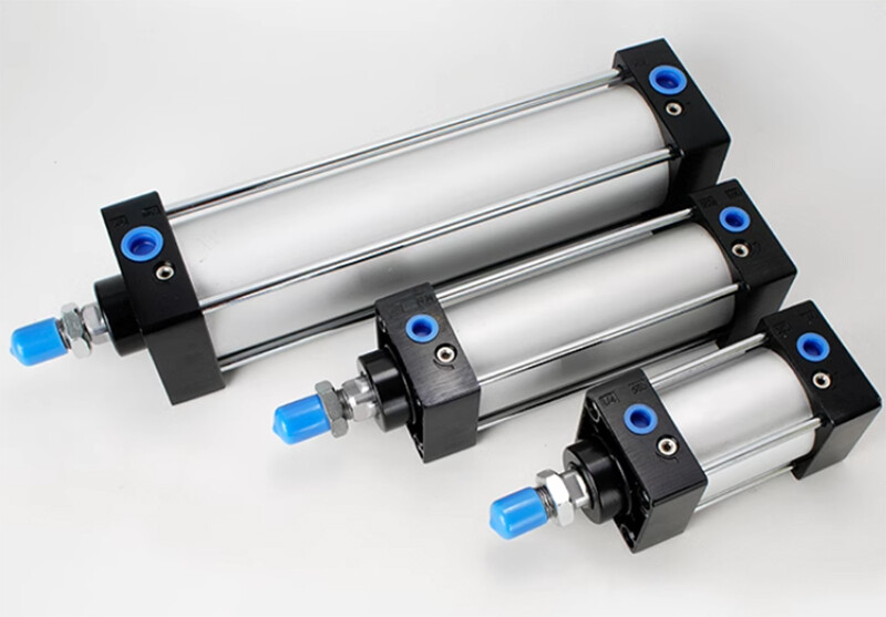 SC40mm Bore 25~200 Stroke Single Piston Rod Double Action Pneumatic Air Cylinder