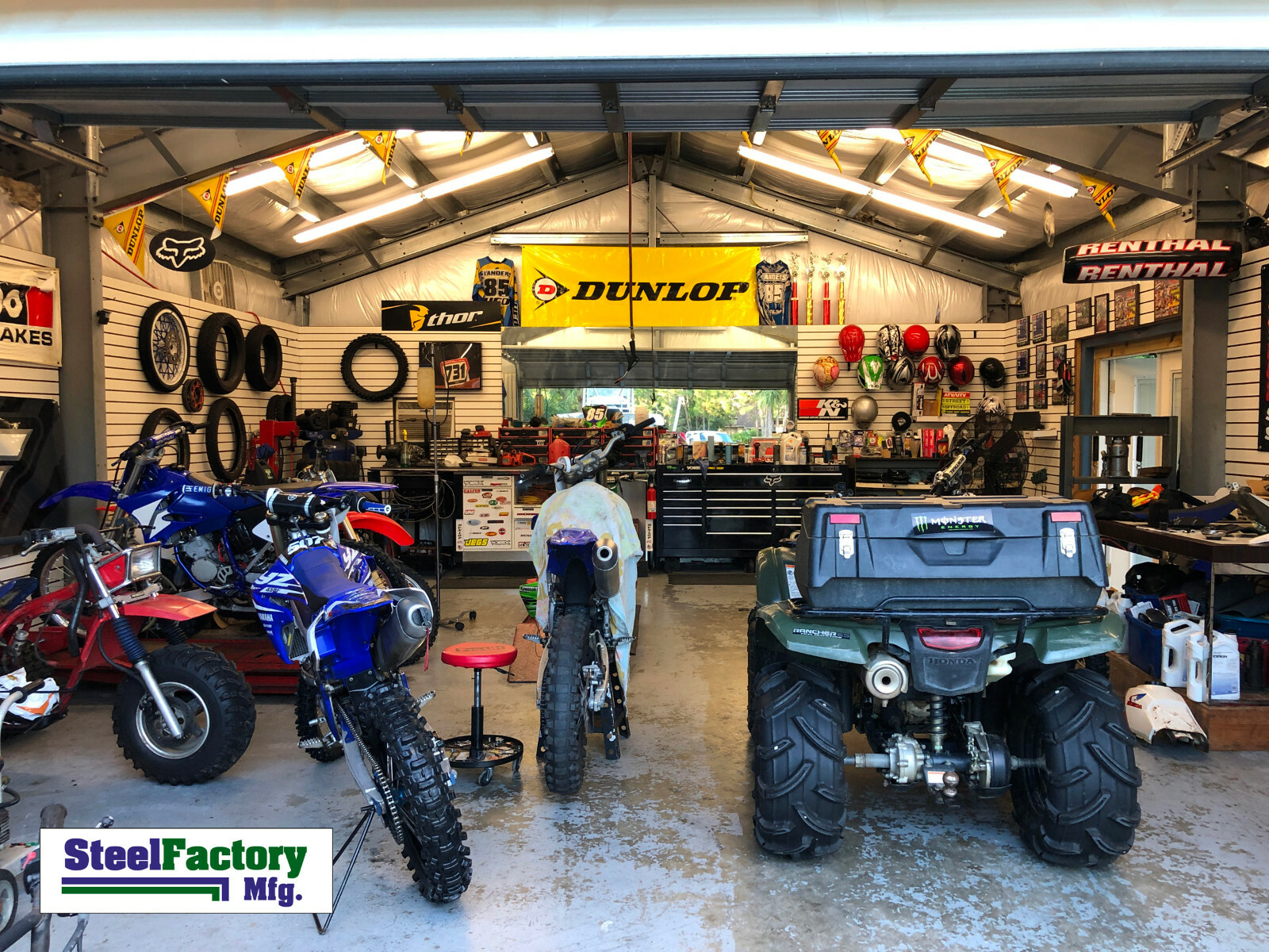Steel Factory 40x75x14 American Metal Galvanized Frame Storage Garage Workshop
