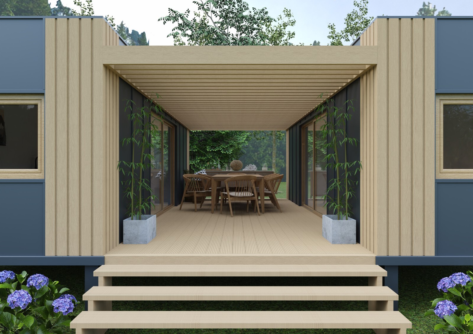 Tiny house, mobile holiday home with equipment